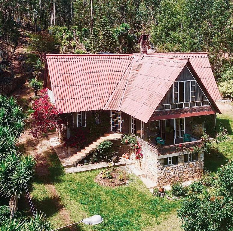 Zahrada ubytování Huitaca Maravillosa Casa Campestre en Tibasosa