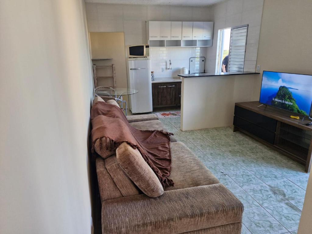 Kuchyň nebo kuchyňský kout v ubytování Condomínio Renascer