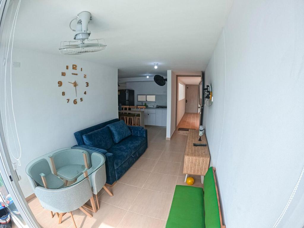 Posezení v ubytování Descanso & Piscina en cómodo apartamento