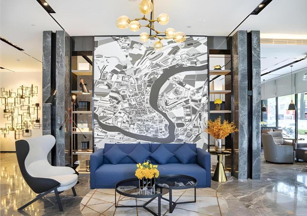 Posezení v ubytování Echarm Hotel Nanning Wuming