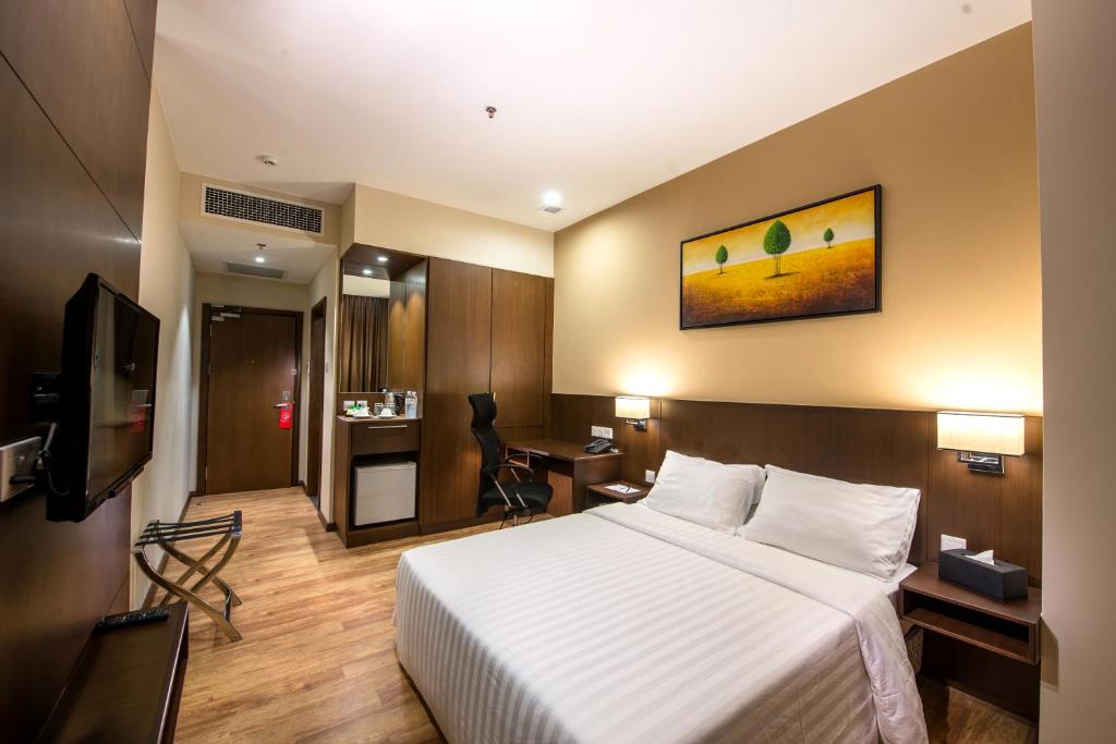 TV a/nebo společenská místnost v ubytování Keoja Hotel
