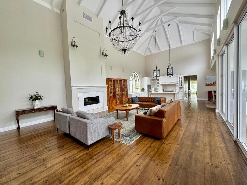 Posezení v ubytování Bergzicht Villa