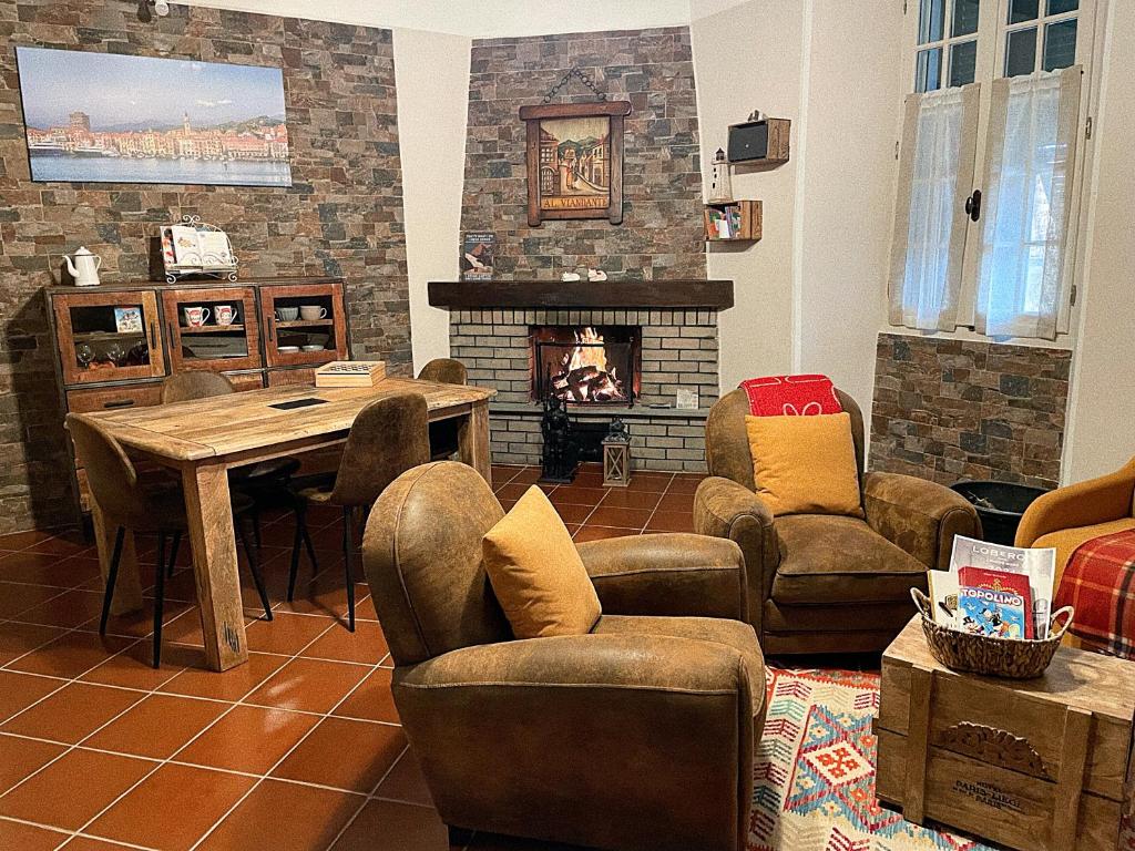 Posezení v ubytování La sosta del Viandante