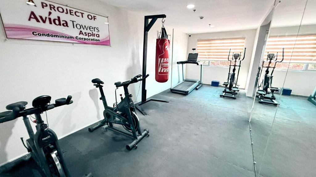Γυμναστήριο ή/και όργανα γυμναστικής στο Skyes Cozy & Warm Studio-Avida Towers Aspira