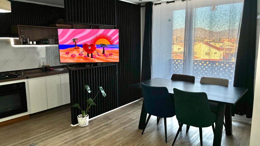 Μια τηλεόραση ή/και κέντρο ψυχαγωγίας στο Apartamento