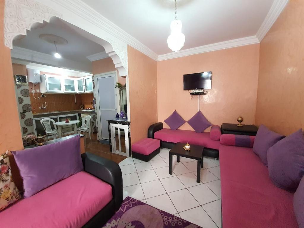 Χώρος καθιστικού στο Appart Zen Kenitra