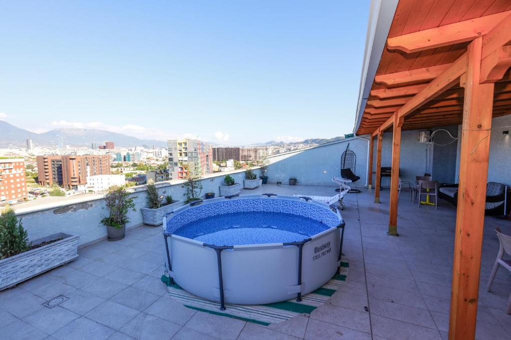 Eco Apartments With Rooftop Pool And Hot Tub And Poolside Reference: Rooftop 3Br Apartment With Hot Tub Pool And Parking Tirana