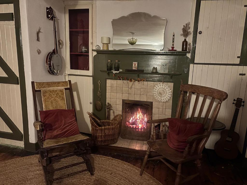 Posezení v ubytování Ivy Cottage