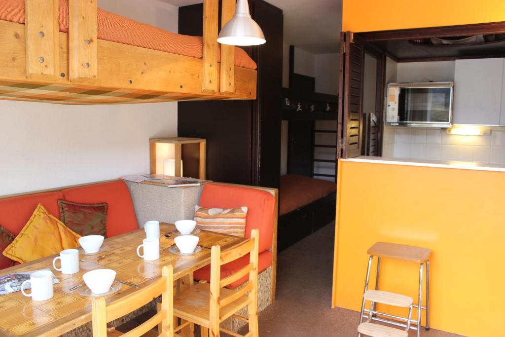 Kuchyň nebo kuchyňský kout v ubytování Dôme de Polset Appartements VTI