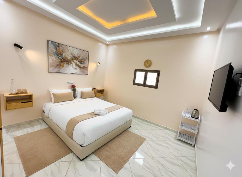 TV a/nebo společenská místnost v ubytování Hotel America Apartments