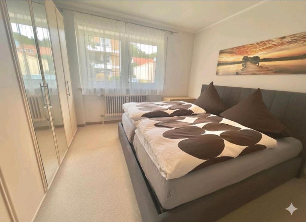 Postel nebo postele na pokoji v ubytování Ferienoase Bad Wörishofen