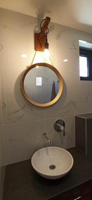 Koupelna v ubytování Apartmány Striebornica