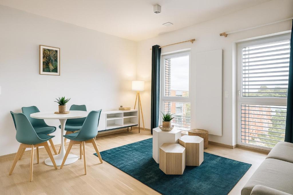 Zona d'estar a Central fully serviced studio