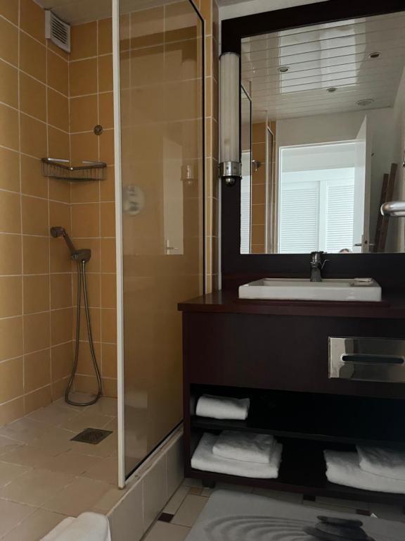 Koupelna v ubytování Guadeloupe Ilet Gosier best view