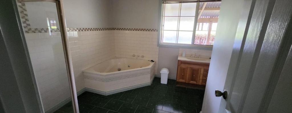 Koupelna v ubytování Nature farms