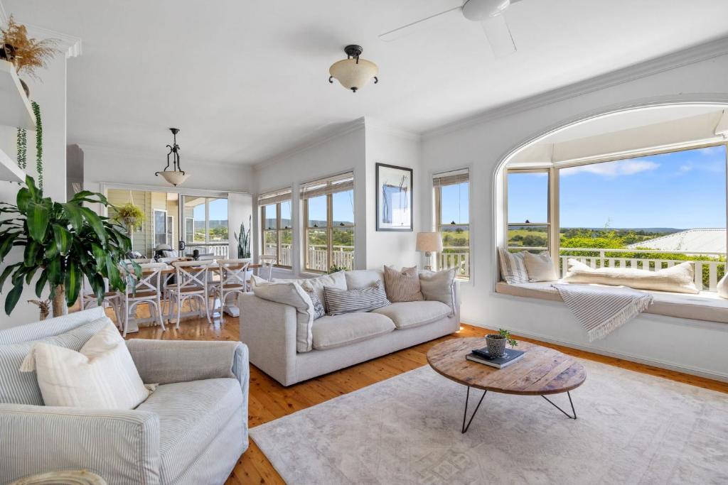 Χώρος καθιστικού στο Hillview House