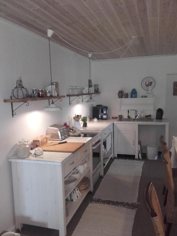 Kuchyň nebo kuchyňský kout v ubytování Frederiksensminde Bed & Breakfast