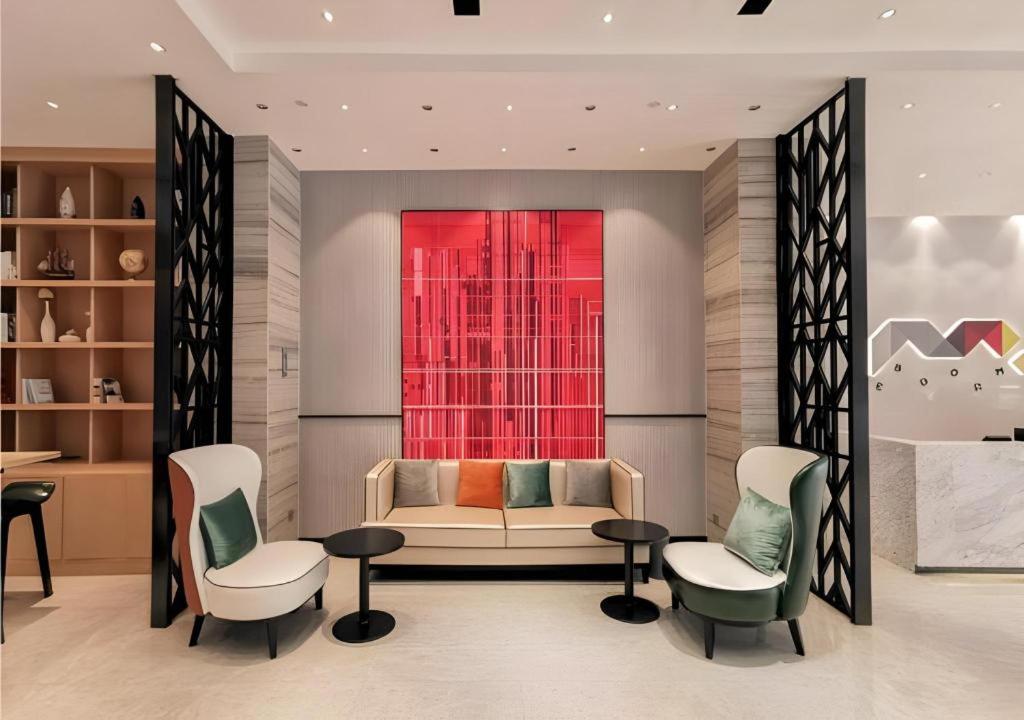 Posezení v ubytování Borrman Hotel Puning International Commodity City Wantaihui