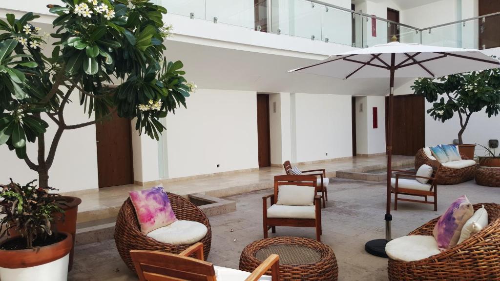 Posezení v ubytování Hotel Catedral La Paz