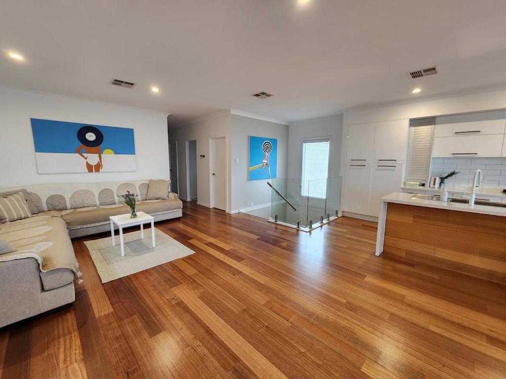 Η κουζίνα ή μικρή κουζίνα στο Beachfront Mid Coast Escape