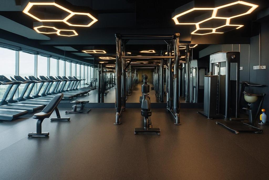 Fitness centrum a/nebo fitness zařízení v ubytování New 2BR Suite Milano Residences Poblacion Makati 110sqm