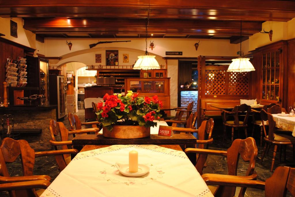 Restaurace v ubytování Alpen Chalet