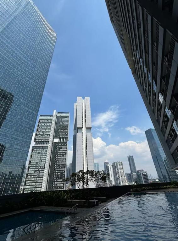 a view of a city skyline with tall buildings at Newton 1 CBD Jakarta Sudirman in Jakarta