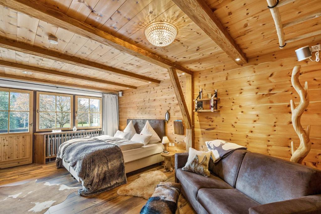 Posezení v ubytování Chalet Gipfelblick Inzell