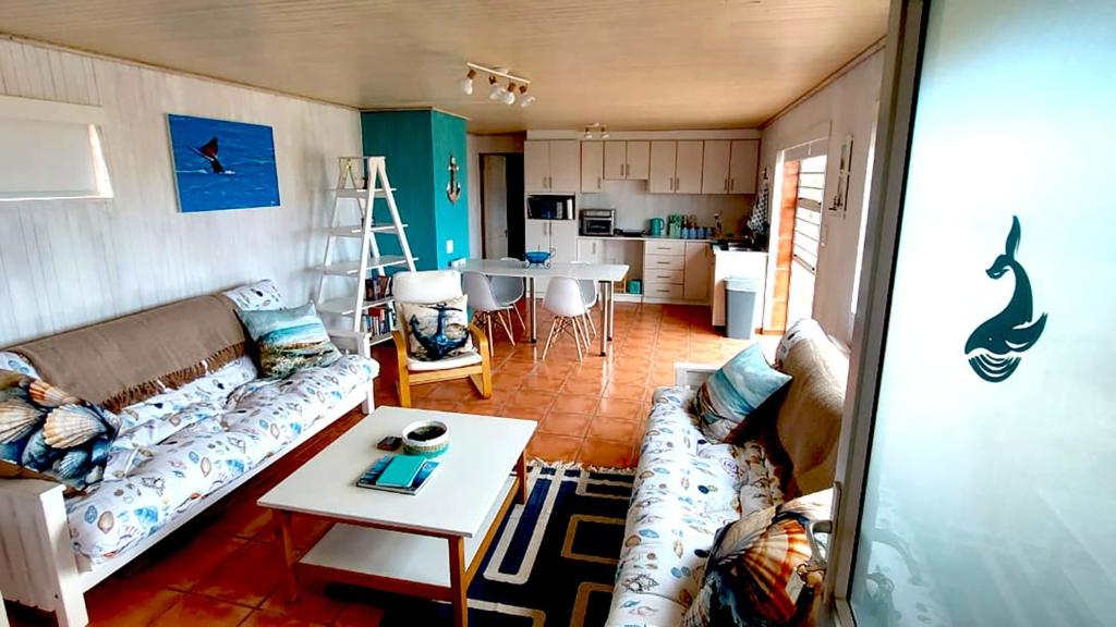 Posezení v ubytování Sea Cabin