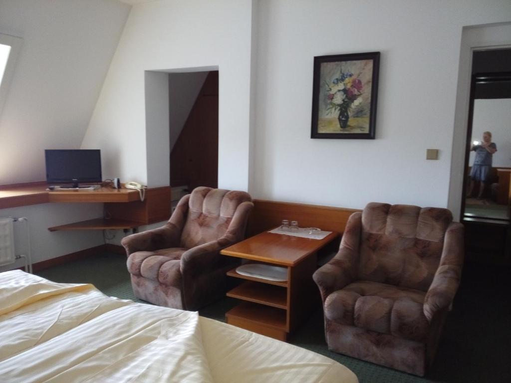 TV a/nebo společenská místnost v ubytování Hotel BESTAR