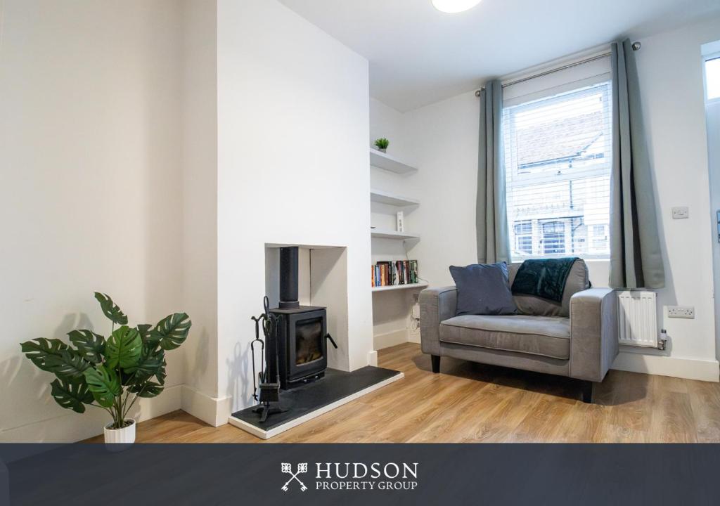 Posezení v ubytování Central Oswestry 2 Bedroom House