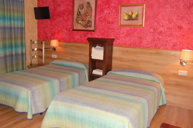Postel nebo postele na pokoji v ubytování Hotel Rural Bidean
