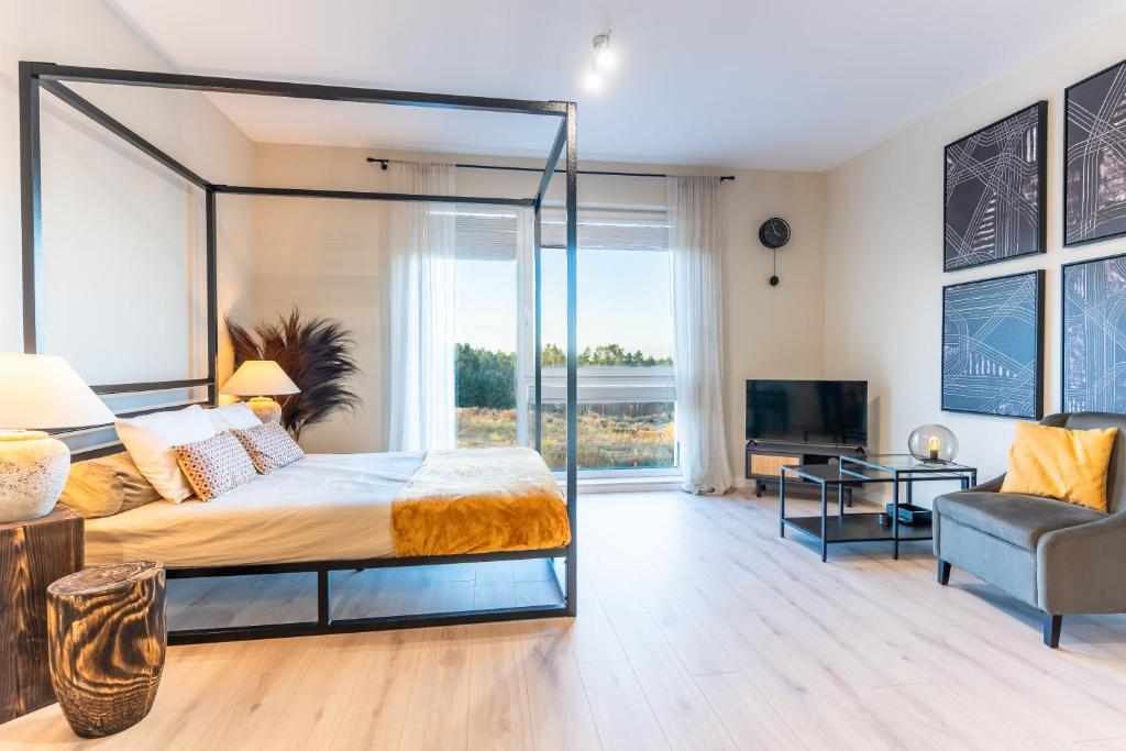 Μια τηλεόραση ή/και κέντρο ψυχαγωγίας στο UKIEL PARK 13 przy Plaży Miejskiej Jezioro Ukiel Las