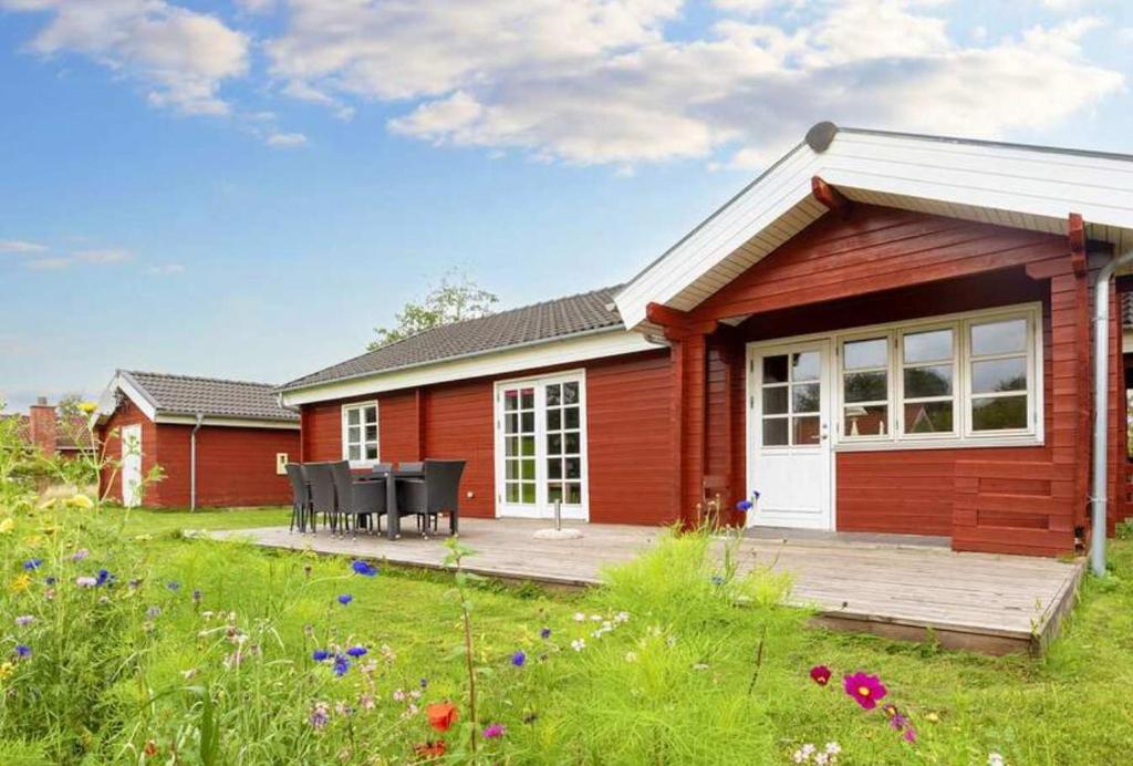 Κήπος έξω από το Summerhouse in strandlyst