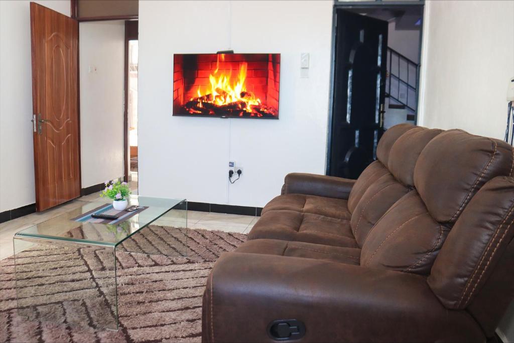 Posezení v ubytování S&J Luxury Homes Mombasa