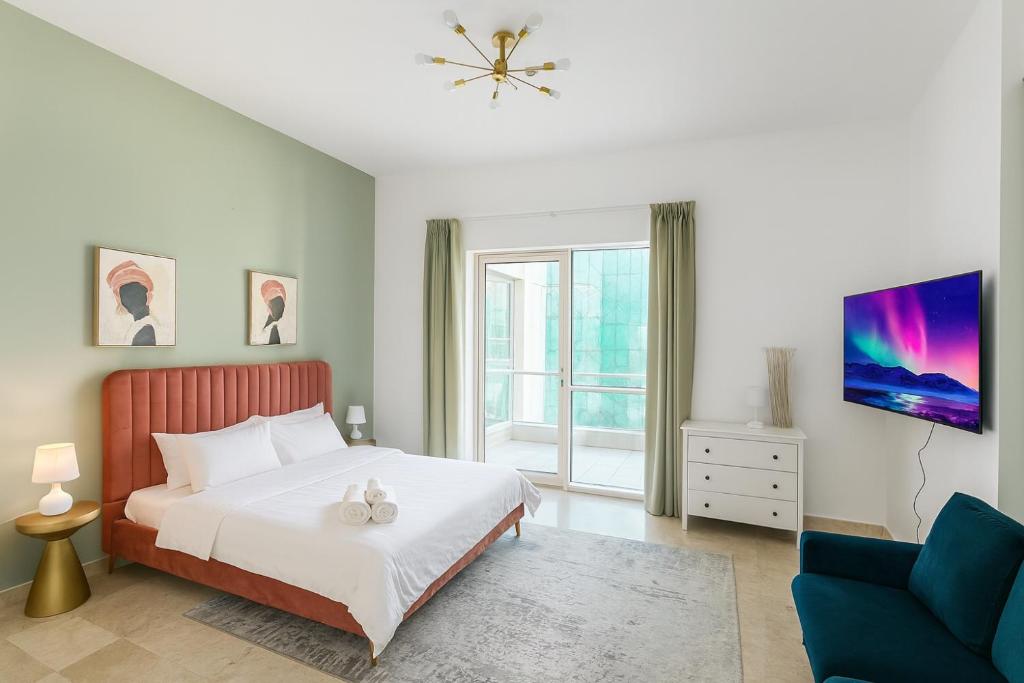 Postel nebo postele na pokoji v ubytování Premium Ensuite Room With Balcony