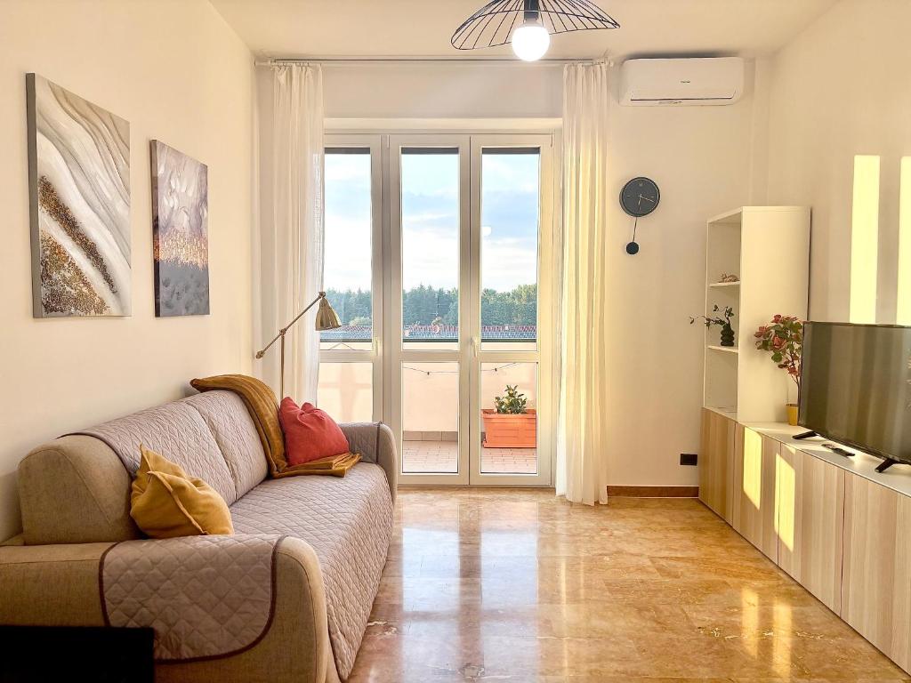 Posezení v ubytování Bellavista Apartment Arcore