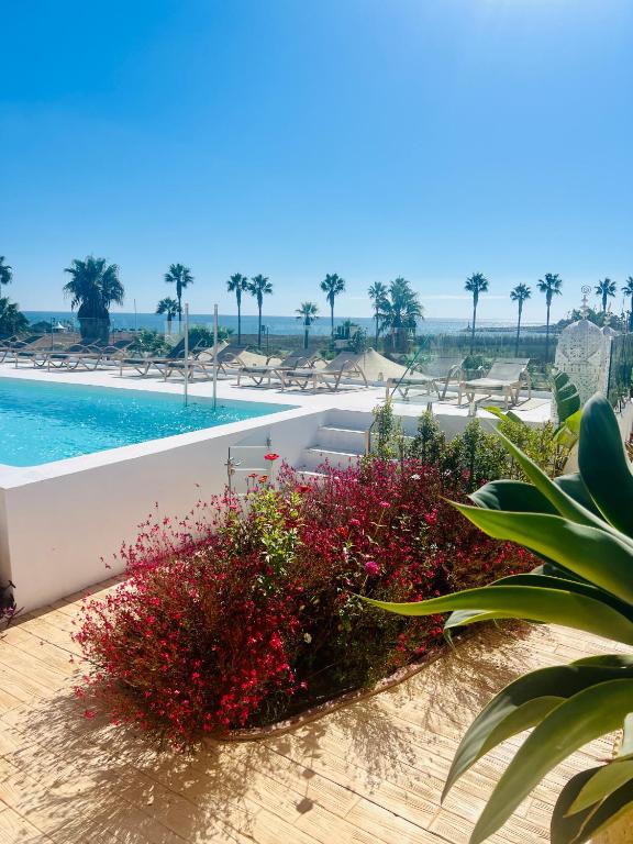 a view of the pool at the resort at Templo Sotogrande in Sotogrande