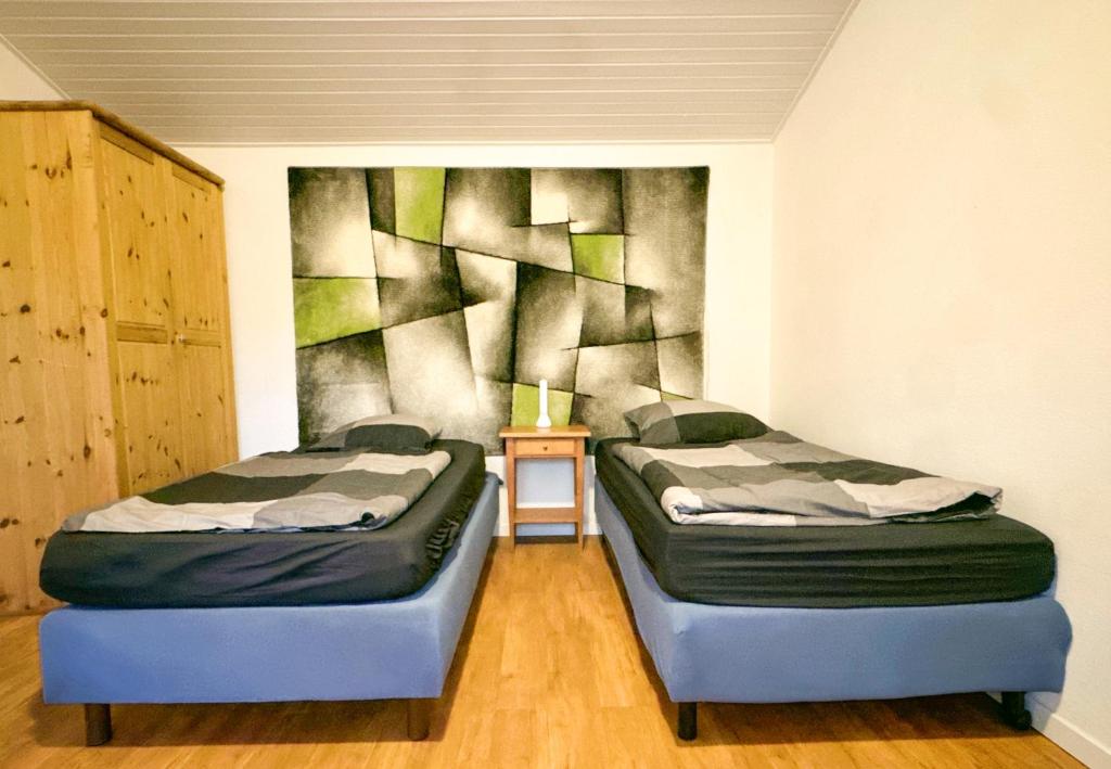 Ένα ή περισσότερα κρεβάτια σε δωμάτιο στο Modern appartement voor 2 personen In Friedeburg - 79-5