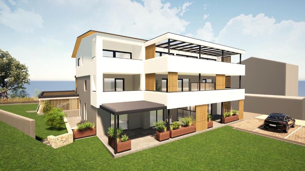 a rendering of a house at Montoni Chalets in Prato allo Stelvio