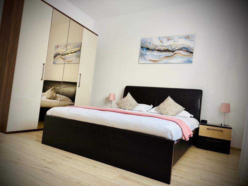 Ένα ή περισσότερα κρεβάτια σε δωμάτιο στο Nicos Studio