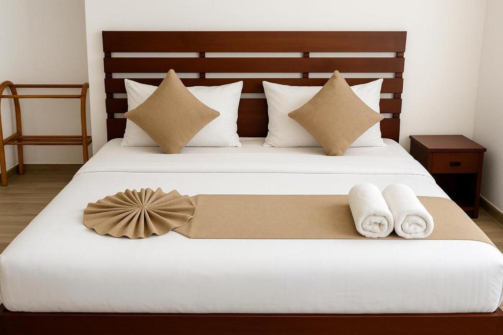 Ένα ή περισσότερα κρεβάτια σε δωμάτιο στο Road House Ella