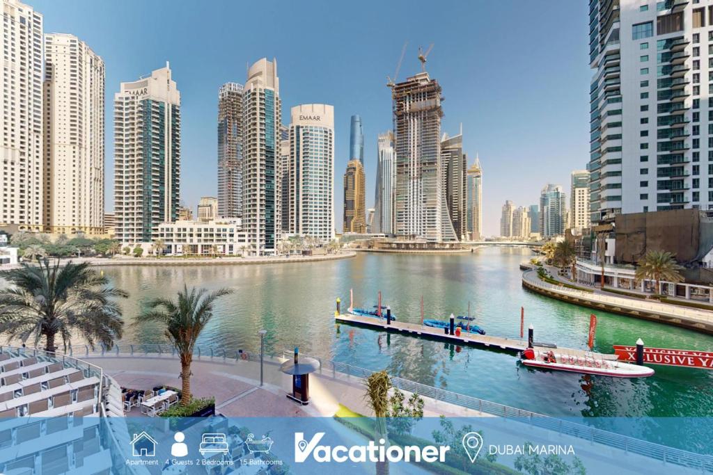 Image showcasing Vacationer l Lux 2 Bedroom Apartment with Marina & Skyline View Prime ...