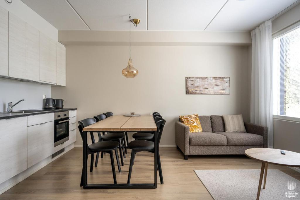 Kuchyň nebo kuchyňský kout v ubytování Holiday in Lapland - Postintie 3 A 6103