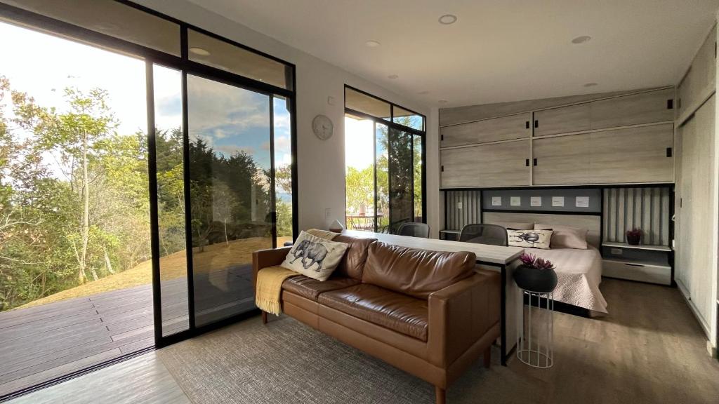 Posezení v ubytování Mini loft moderno