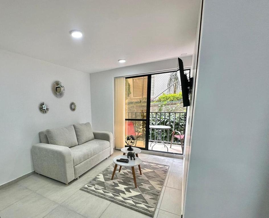 Posezení v ubytování hito 201- Amplio y comodo Apartamento en Laureles