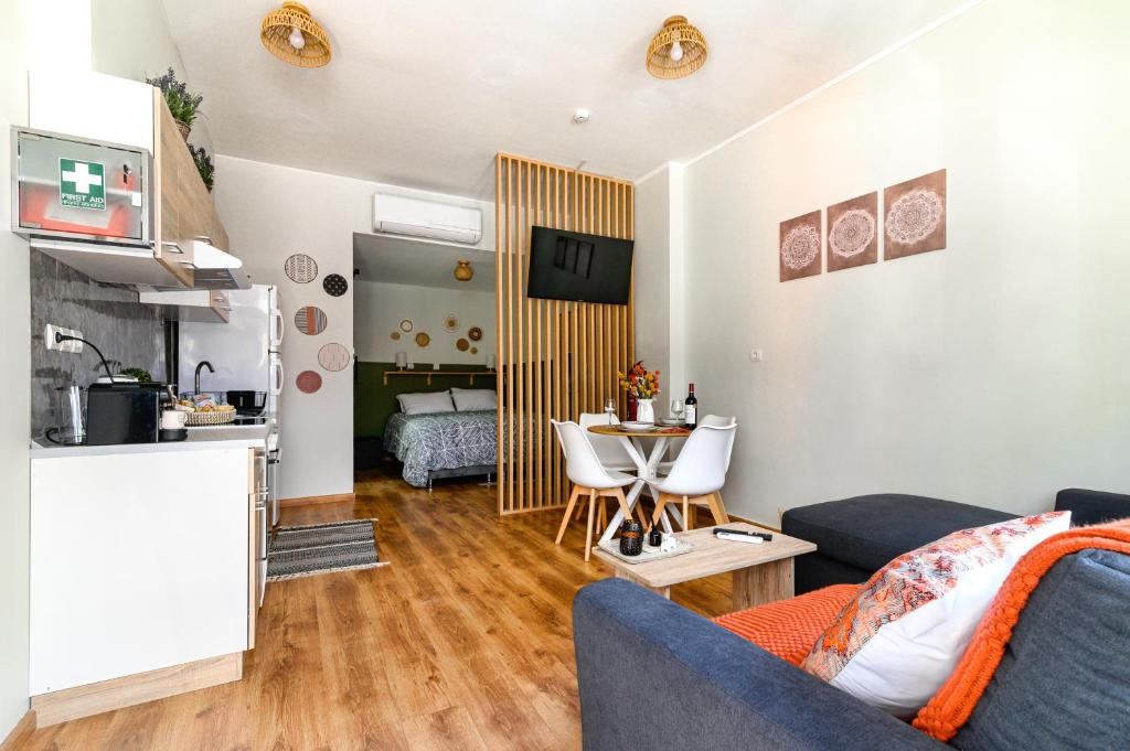 Kuchyň nebo kuchyňský kout v ubytování Studio35