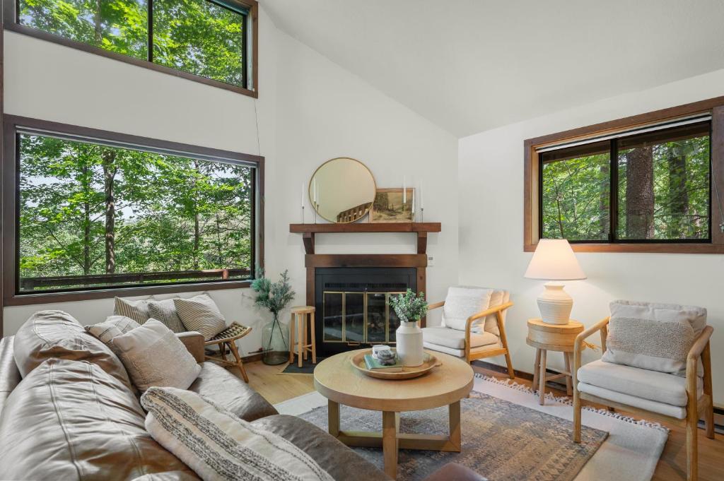 Posezení v ubytování Chalet Malm