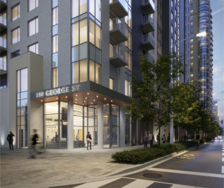 eine Darstellung des neuen Gebäudes in der Ginger Street in der Unterkunft Modern Condo in Ottawa Downtown in Ottawa