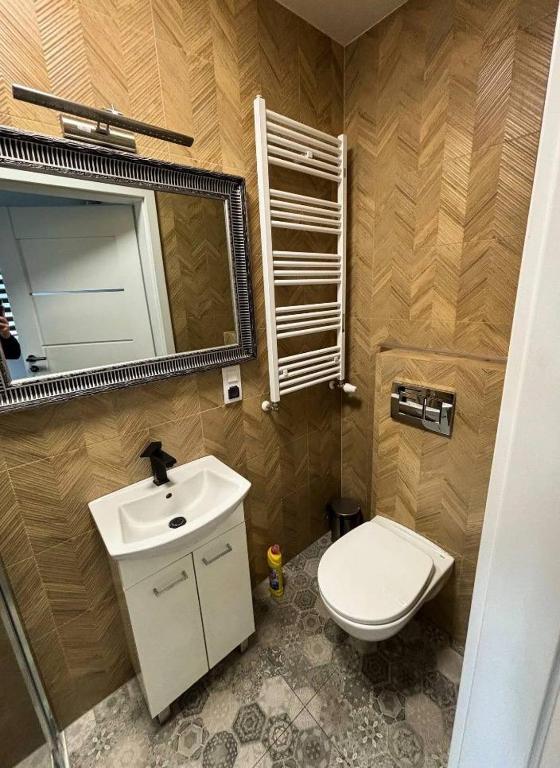 Koupelna v ubytování Grota Roweckiego 6 apartment